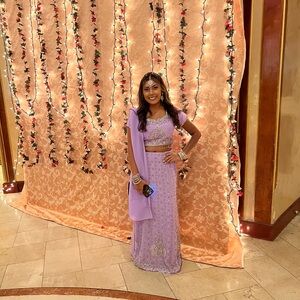 Purple lehenga
